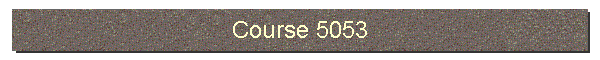 Course 5053