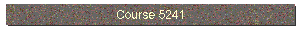 Course 5241